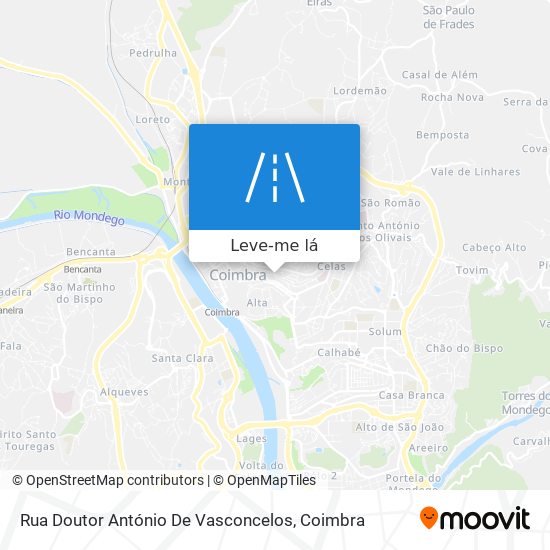 Rua Doutor António De Vasconcelos mapa