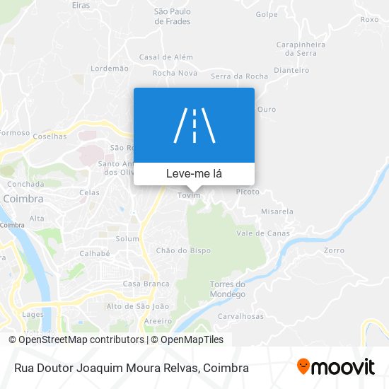 Rua Doutor Joaquim Moura Relvas mapa