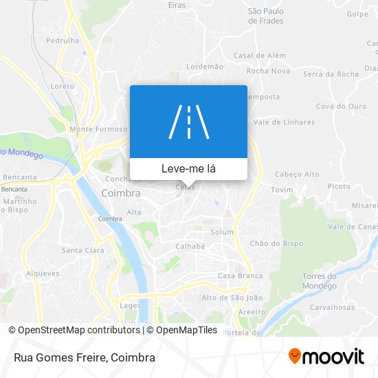 Rua Gomes Freire mapa