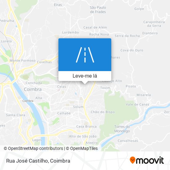 Rua José Castilho mapa