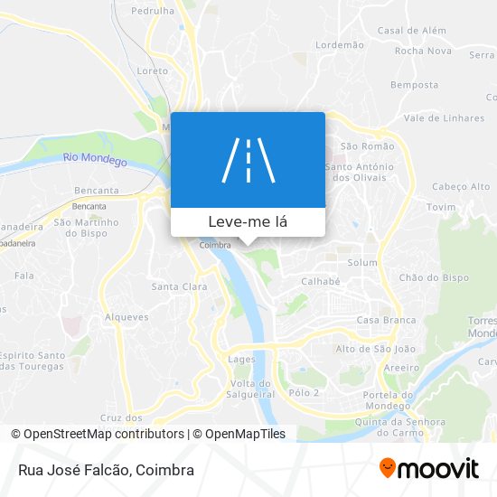 Rua José Falcão mapa