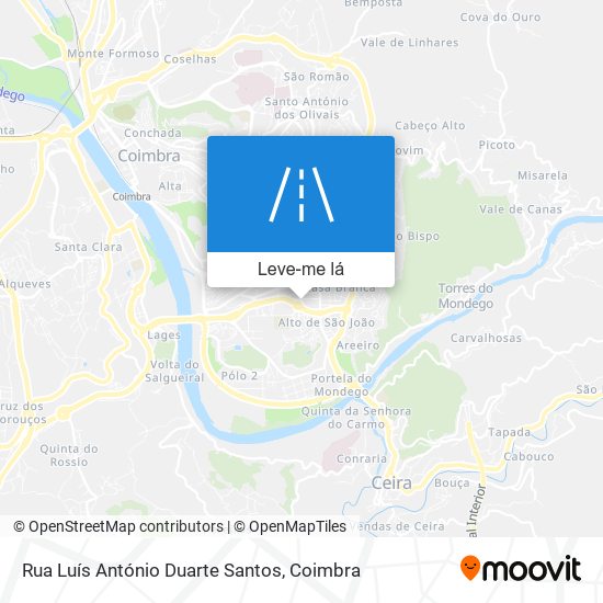 Rua Luís António Duarte Santos mapa