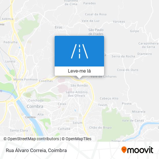 Rua Álvaro Correia mapa