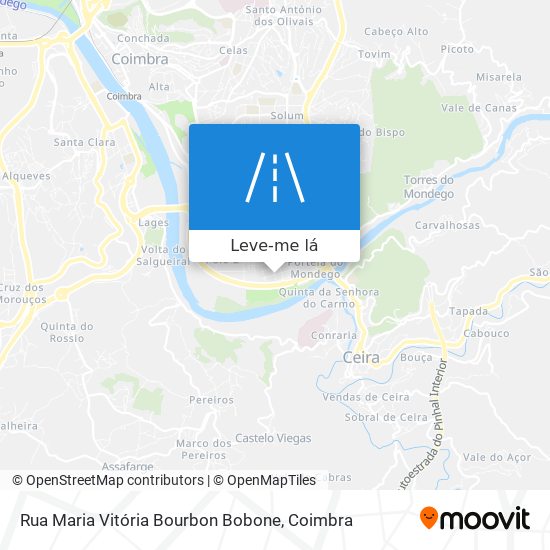 Rua Maria Vitória Bourbon Bobone mapa