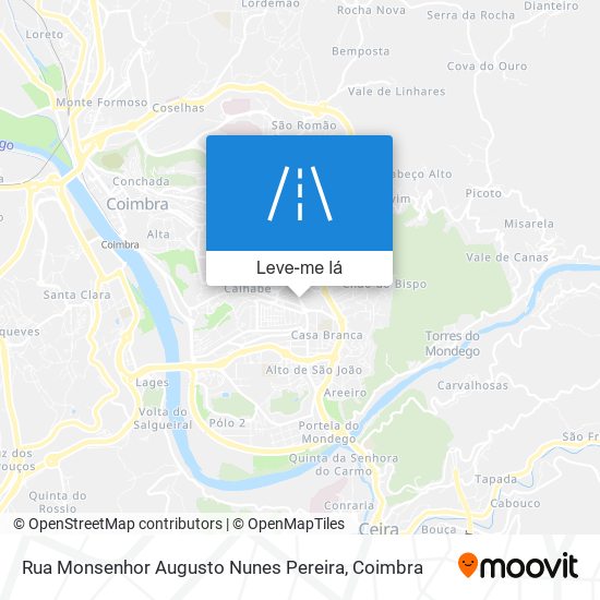 Rua Monsenhor Augusto Nunes Pereira mapa