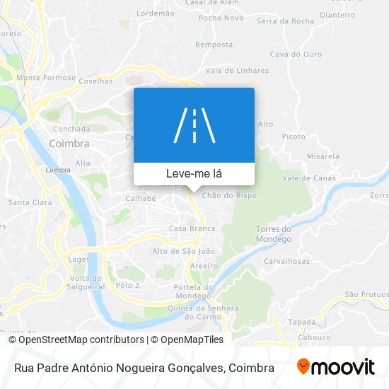 Rua Padre António Nogueira Gonçalves mapa
