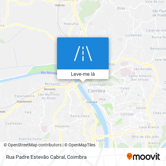 Rua Padre Estevão Cabral mapa