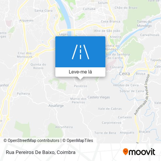 Rua Pereiros De Baixo mapa