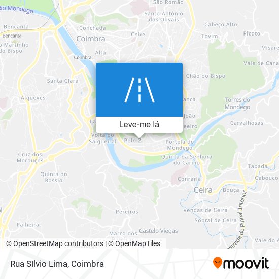 Rua Sílvio Lima mapa