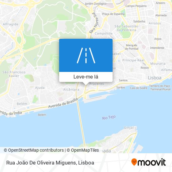 Rua João De Oliveira Miguens mapa