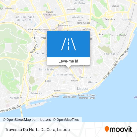 Travessa Da Horta Da Cera mapa