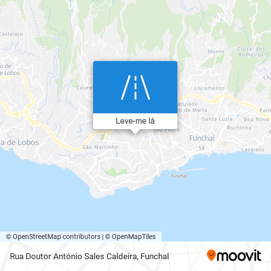Rua Doutor António Sales Caldeira mapa