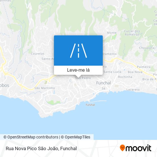 Rua Nova Pico São João mapa