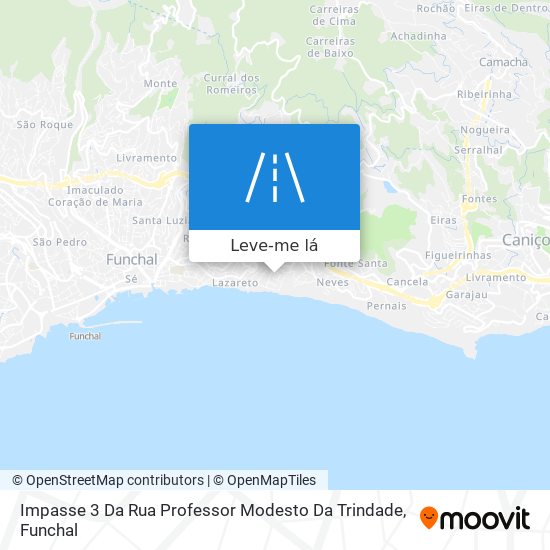 Impasse 3 Da Rua Professor Modesto Da Trindade mapa