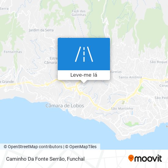 Caminho Da Fonte Serrão mapa