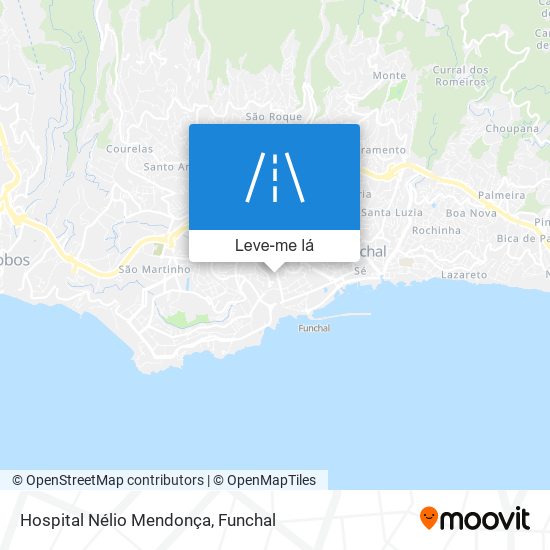 Hospital Nélio Mendonça mapa