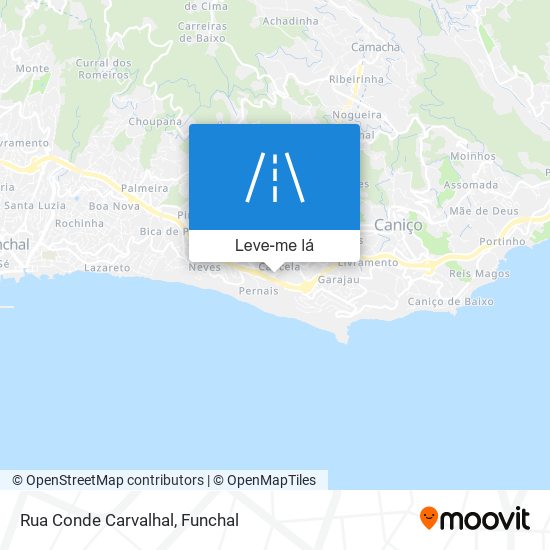 Rua Conde Carvalhal mapa