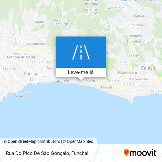 Rua Do Pico De São Gonçalo mapa