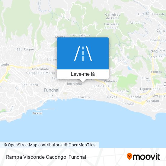 Rampa Visconde Cacongo mapa