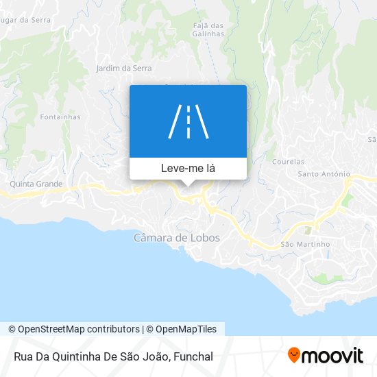 Rua Da Quintinha De São João mapa