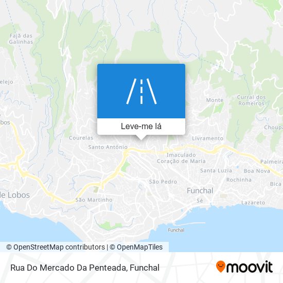 Rua Do Mercado Da Penteada mapa