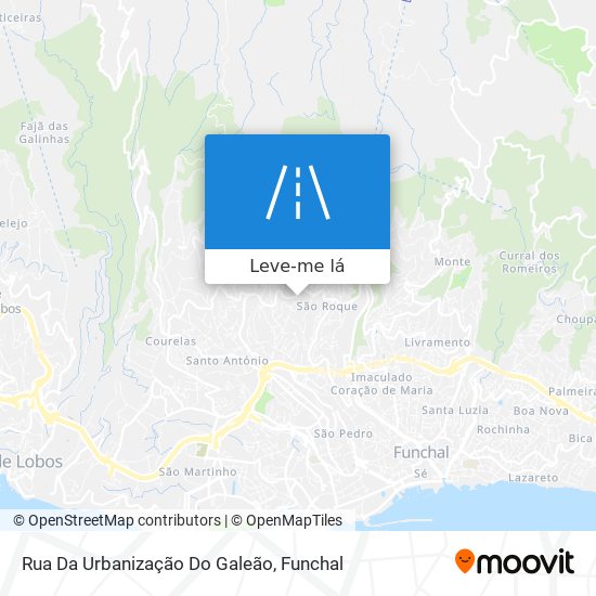 Rua Da Urbanização Do Galeão mapa