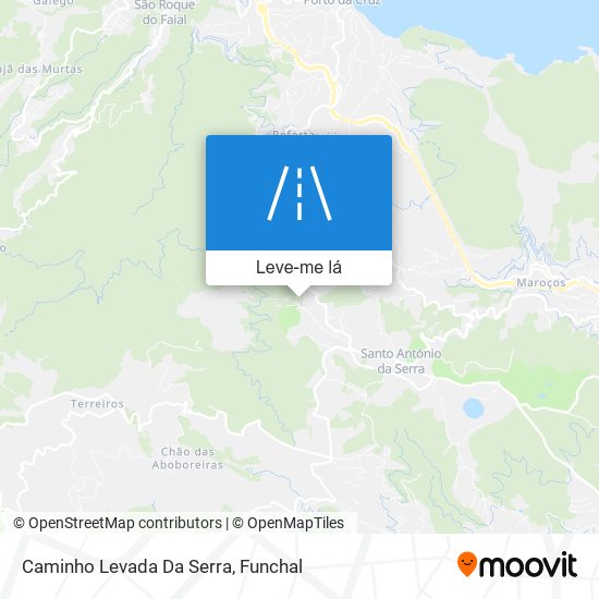Caminho Levada Da Serra mapa