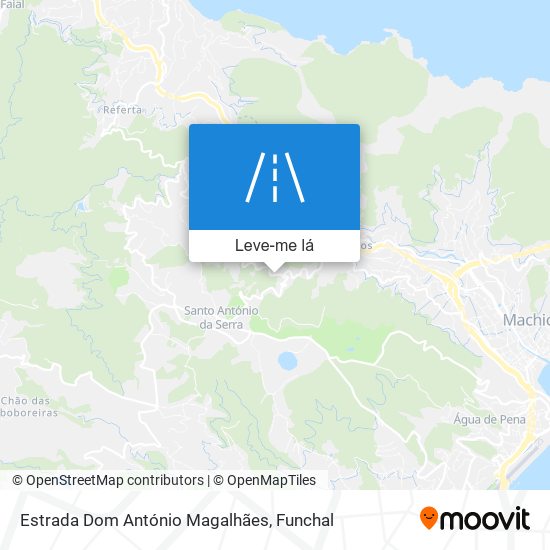 Estrada Dom António Magalhães mapa