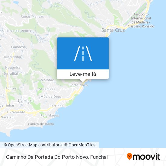 Caminho Da Portada Do Porto Novo mapa