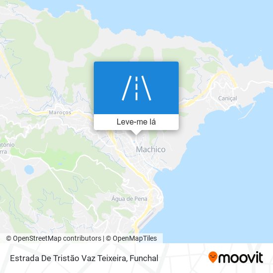 Estrada De Tristão Vaz Teixeira mapa