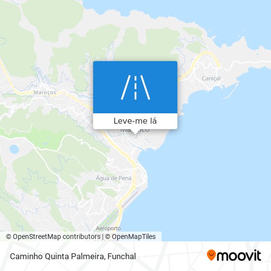 Caminho Quinta Palmeira mapa