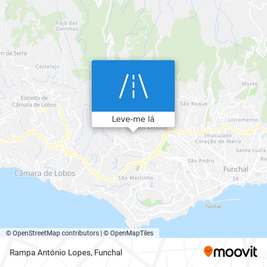 Rampa António Lopes mapa