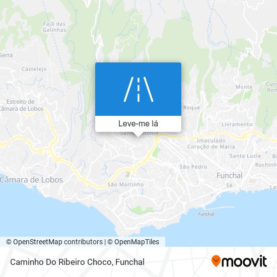 Caminho Do Ribeiro Choco mapa