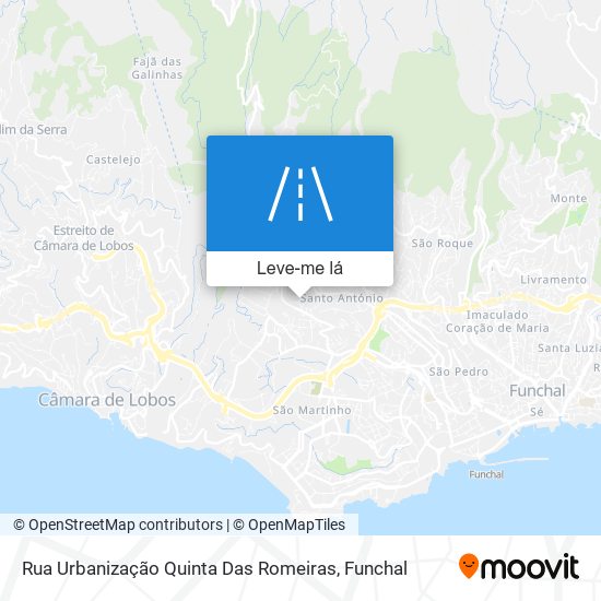 Rua Urbanização Quinta Das Romeiras mapa