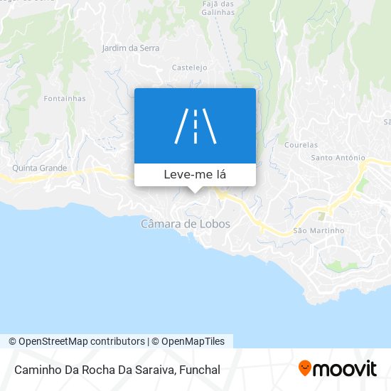 Caminho Da Rocha Da Saraiva mapa