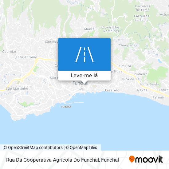 Rua Da Cooperativa Agrícola Do Funchal mapa