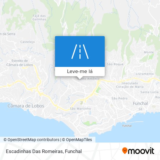 Escadinhas Das Romeiras mapa