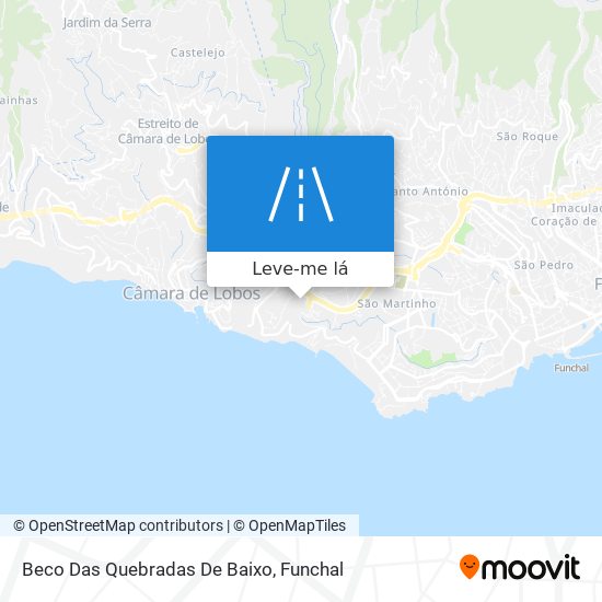 Beco Das Quebradas De Baixo mapa