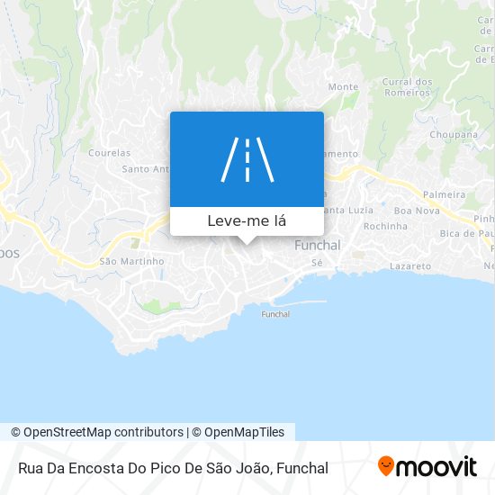 Rua Da Encosta Do Pico De São João mapa