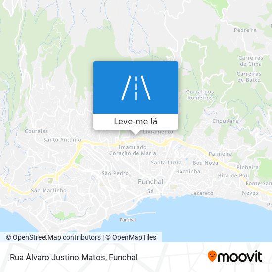 Rua Álvaro Justino Matos mapa