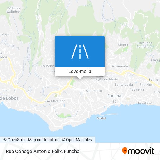 Rua Cónego António Félix mapa
