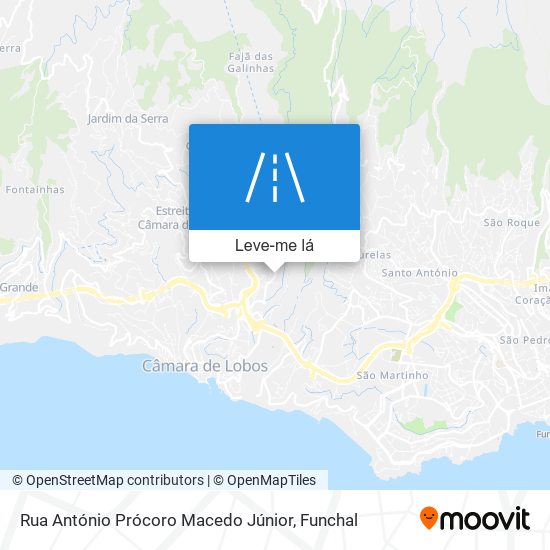 Rua António Prócoro Macedo Júnior mapa
