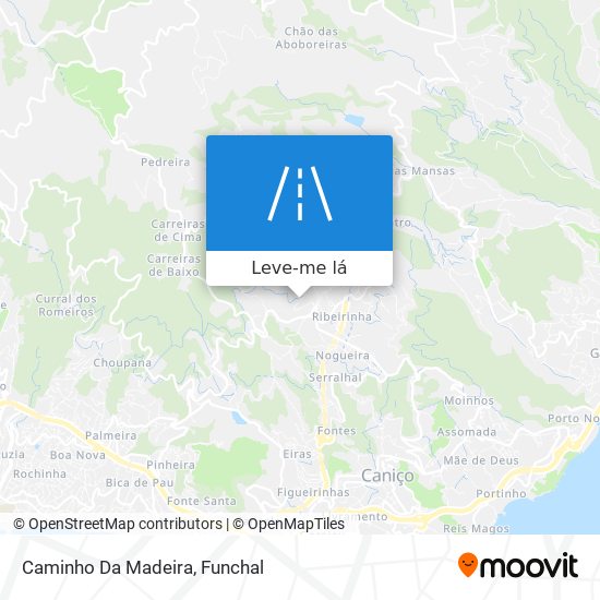 Caminho Da Madeira mapa