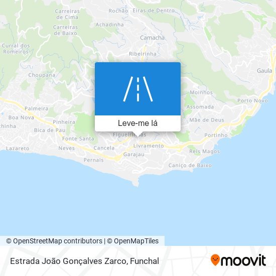 Estrada João Gonçalves Zarco mapa