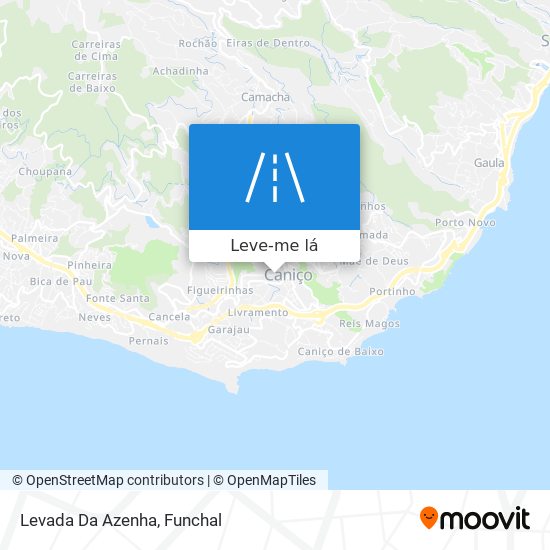 Levada Da Azenha mapa