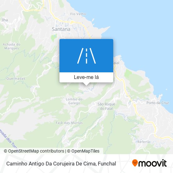 Caminho Antigo Da Corujeira De Cima mapa