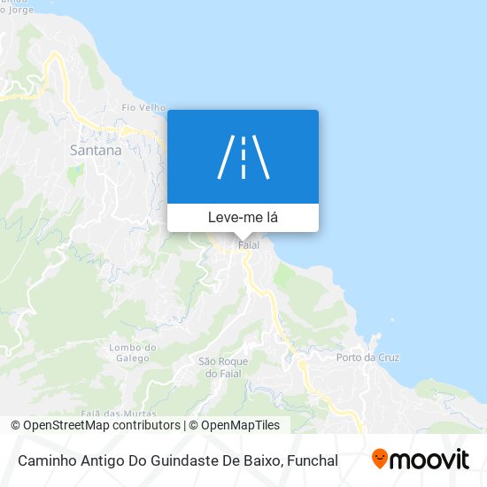 Caminho Antigo Do Guindaste De Baixo mapa