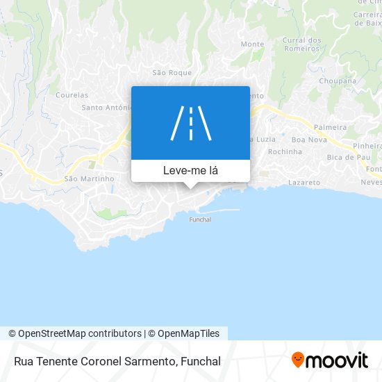 Rua Tenente Coronel Sarmento mapa