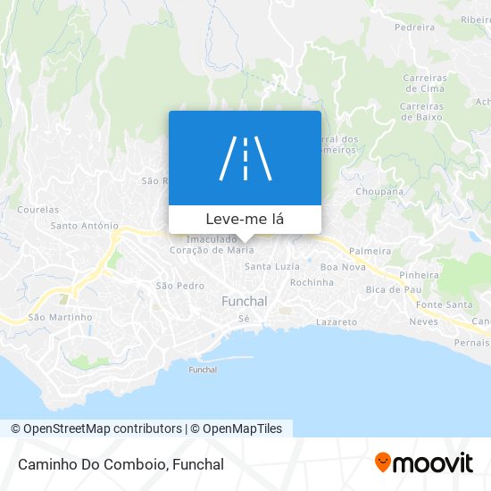 Caminho Do Comboio mapa