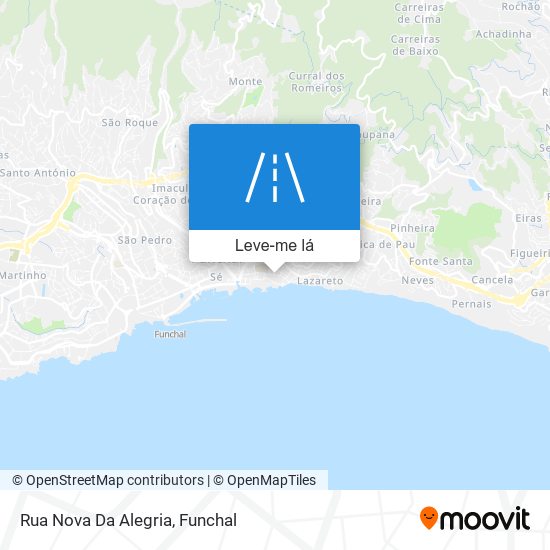 Rua Nova Da Alegria mapa